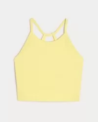 Gilly Hicks Active Ribbed Seamless Fabric High-Neck Tank,Gilly Hicks Active Ribbed Seamless Fabric High-Neck Tank