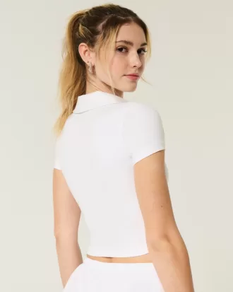 Gilly Hicks Active Short-Sleeve Polo,Gilly Hicks Active Short-Sleeve Polo