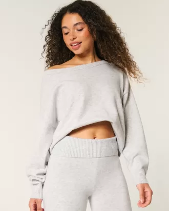 Gilly Hicks Cozy Off-the-Shoulder Sweater,Gilly Hicks Cozy Off-the-Shoulder Sweater
