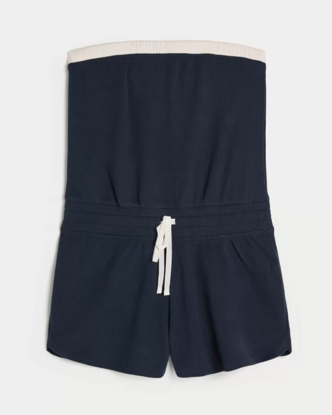 Gilly Hicks Cozy Strapless Waffle Onesie,Gilly Hicks Cozy Strapless Waffle Onesie