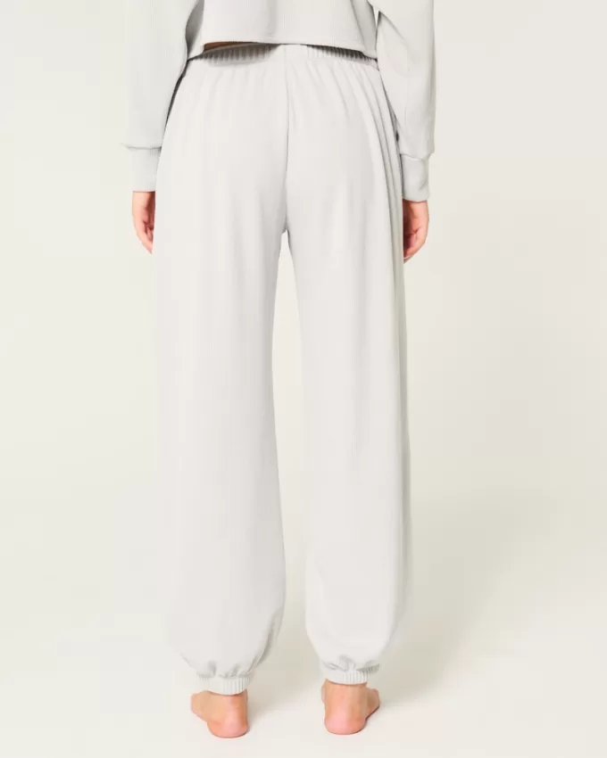 Gilly Hicks Cozy Waffle Baggy Joggers,Gilly Hicks Cozy Waffle Baggy Joggers
