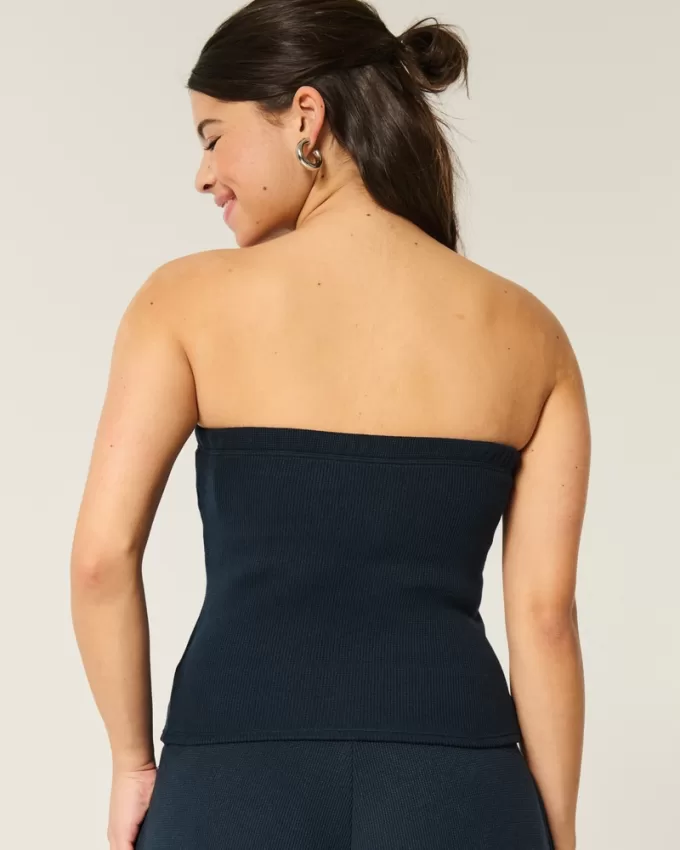 Gilly Hicks Cozy Waffle Bandeau Top,Gilly Hicks Cozy Waffle Bandeau Top