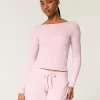 Gilly Hicks Cozy Waffle Boat-Neck Top,Gilly Hicks Cozy Waffle Boat-Neck Top