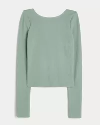 Gilly Hicks Cozy Waffle Boat-Neck Top,Gilly Hicks Cozy Waffle Boat-Neck Top