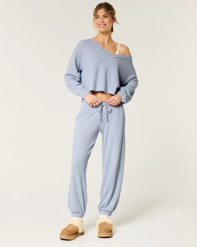 Gilly Hicks Cozy Waffle Joggers,Gilly Hicks Cozy Waffle Joggers