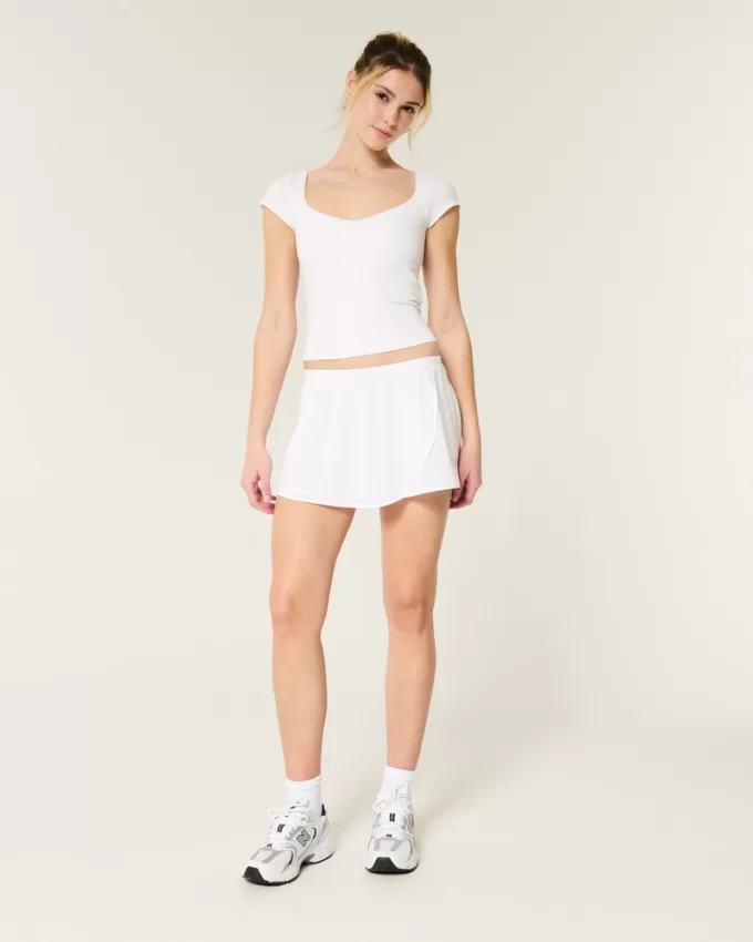 Gilly Hicks Mid-Rise Ballet Wrap Skortie,Gilly Hicks Mid-Rise Ballet Wrap Skortie