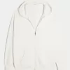 Gilly Hicks Oversized Waffle Zip-Up Hoodie,Gilly Hicks Oversized Waffle Zip-Up Hoodie