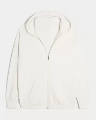Gilly Hicks Oversized Waffle Zip-Up Hoodie,Gilly Hicks Oversized Waffle Zip-Up Hoodie