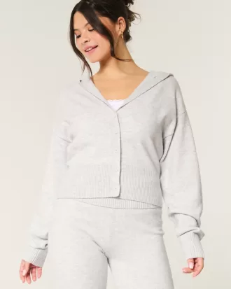 Gilly Hicks Slouchy Hooded Cardigan,Gilly Hicks Slouchy Hooded Cardigan