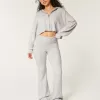 Gilly Hicks Sweater-Knit Foldover Waist Flare Pants,Gilly Hicks Sweater-Knit Foldover Waist Flare Pants