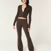 Gilly Hicks Sweater-Knit Foldover Waist Flare Pants,Gilly Hicks Sweater-Knit Foldover Waist Flare Pants