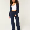 Gilly Hicks Sweater-Knit Foldover Waist Straight Pants,Gilly Hicks Sweater-Knit Foldover Waist Straight Pants
