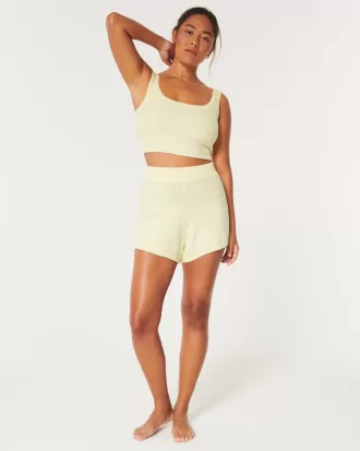 Gilly Hicks Sweater-Knit Shorts,Gilly Hicks Sweater-Knit Shorts