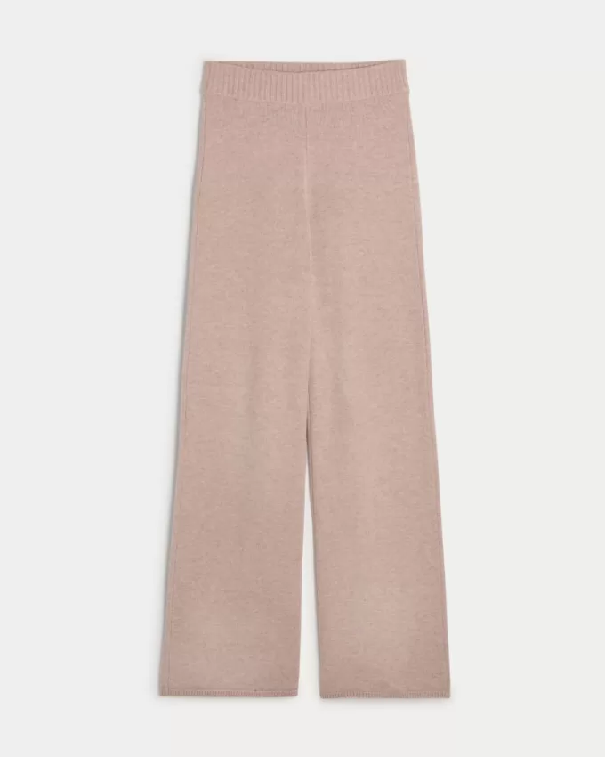 Gilly Hicks Sweater-Knit Straight Pants,Gilly Hicks Sweater-Knit Straight Pants