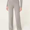 Gilly Hicks Sweater-Knit Straight Pants,Gilly Hicks Sweater-Knit Straight Pants