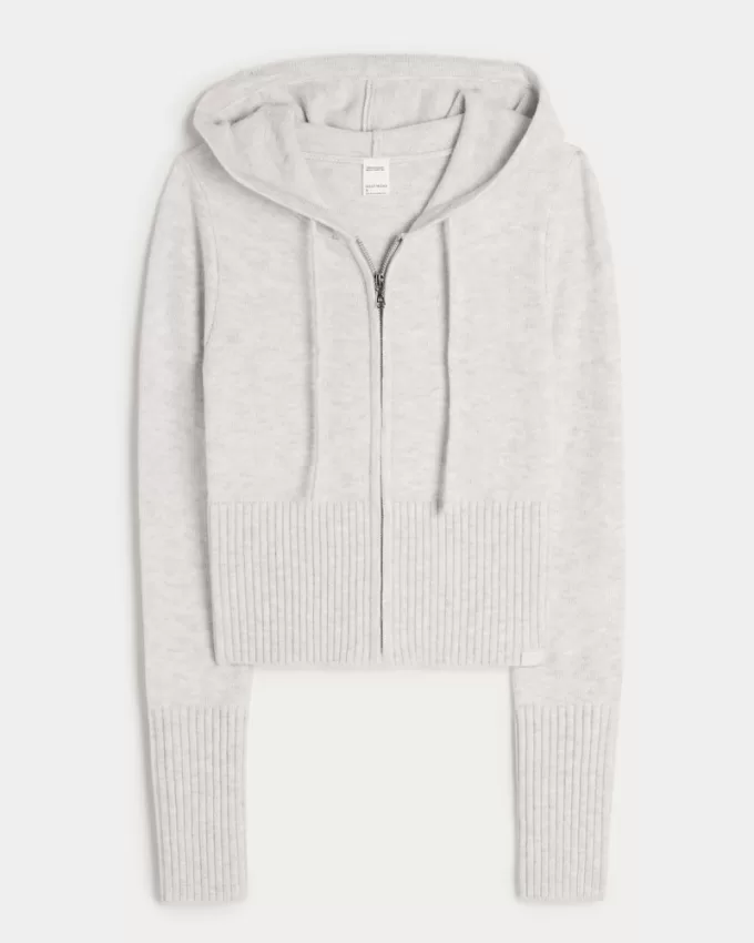 Gilly Hicks Sweater-Knit Zip-Up Hoodie,Gilly Hicks Sweater-Knit Zip-Up Hoodie Gilly Hicks Sweater-Knit Zip-Up Hoodie,Gilly Hicks Sweater-Knit Zip-Up Hoodie