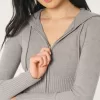 Gilly Hicks Sweater-Knit Zip-Up Hoodie,Gilly Hicks Sweater-Knit Zip-Up Hoodie