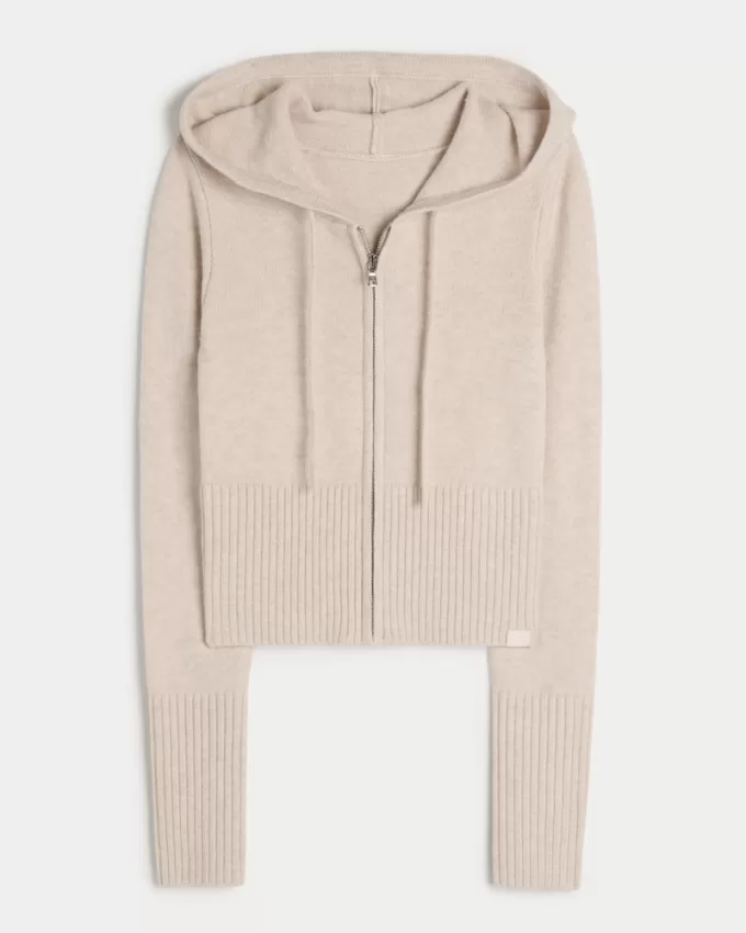 Gilly Hicks Sweater-Knit Zip-Up Hoodie,Gilly Hicks Sweater-Knit Zip-Up Hoodie Gilly Hicks Sweater-Knit Zip-Up Hoodie,Gilly Hicks Sweater-Knit Zip-Up Hoodie