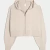 Gilly Hicks Sweater-Knit Zip-Up Hoodie,Gilly Hicks Sweater-Knit Zip-Up Hoodie