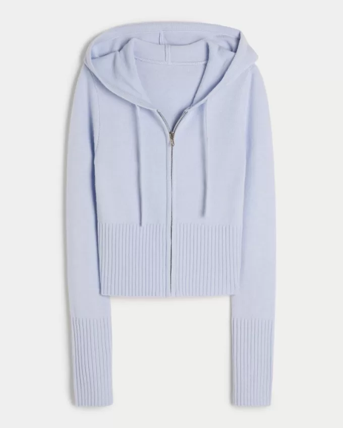 Gilly Hicks Sweater-Knit Zip-Up Hoodie,Gilly Hicks Sweater-Knit Zip-Up Hoodie Gilly Hicks Sweater-Knit Zip-Up Hoodie,Gilly Hicks Sweater-Knit Zip-Up Hoodie