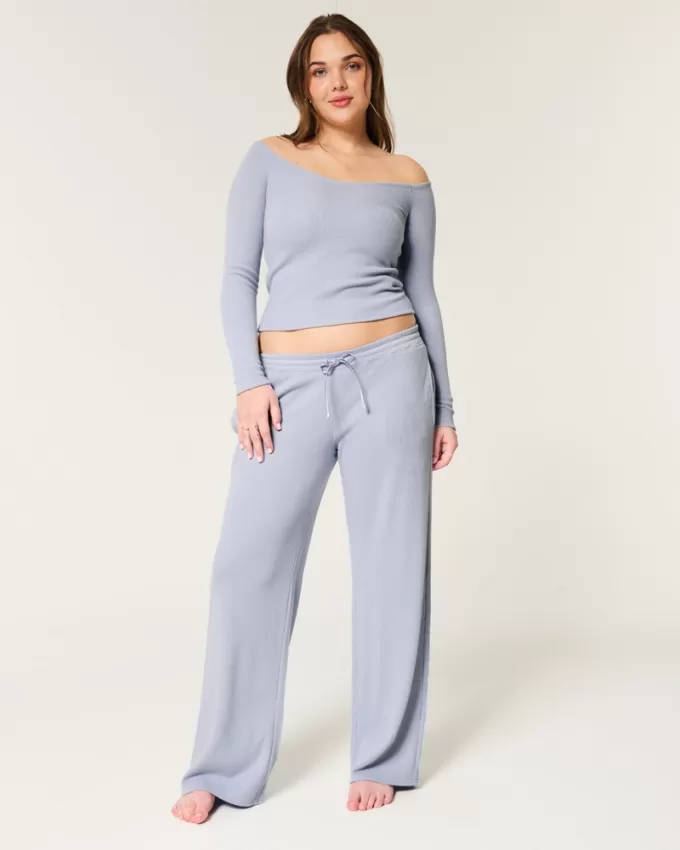 Gilly Hicks Waffle Straight Pants,Gilly Hicks Waffle Straight Pants
