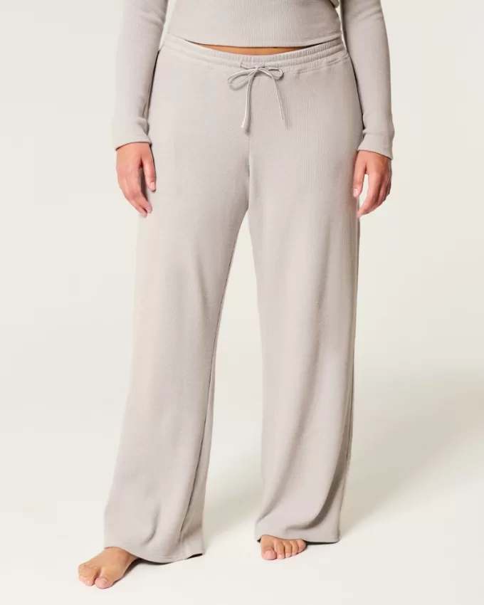 Gilly Hicks Waffle Straight Pants,Gilly Hicks Waffle Straight Pants