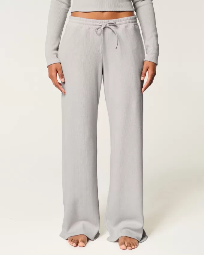 Gilly Hicks Waffle Straight Pants,Gilly Hicks Waffle Straight Pants