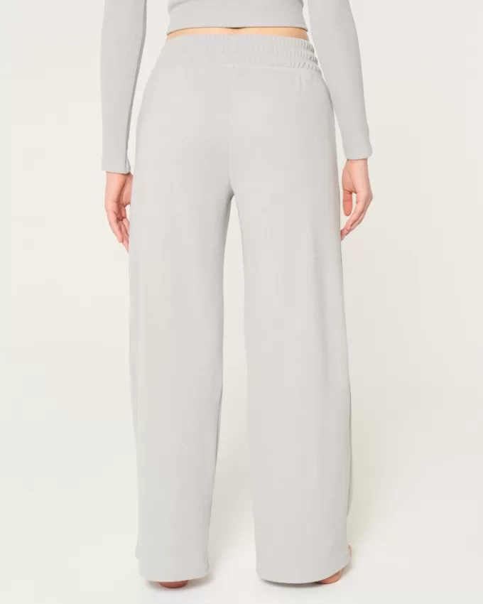 Gilly Hicks Waffle Wide-Leg Pants,Gilly Hicks Waffle Wide-Leg Pants