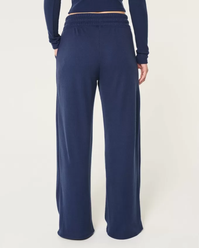 Gilly Hicks Waffle Wide-Leg Pants,Gilly Hicks Waffle Wide-Leg Pants