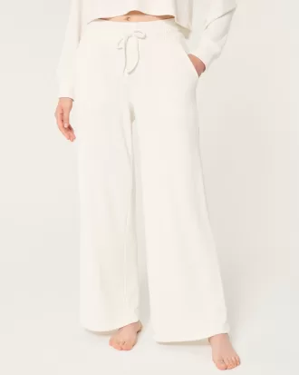 Gilly Hicks Waffle Wide-Leg Pants,Gilly Hicks Waffle Wide-Leg Pants