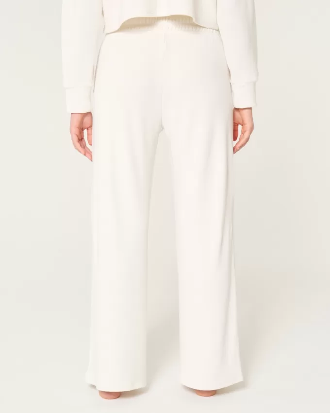 Gilly Hicks Waffle Wide-Leg Pants,Gilly Hicks Waffle Wide-Leg Pants