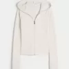 Gilly Hicks Waffle Zip-Up Hoodie,Gilly Hicks Waffle Zip-Up Hoodie