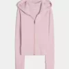Gilly Hicks Waffle Zip-Up Hoodie,Gilly Hicks Waffle Zip-Up Hoodie