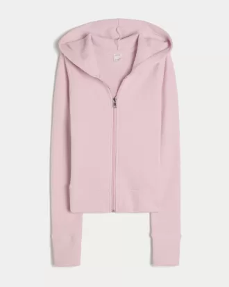 Gilly Hicks Waffle Zip-Up Hoodie,Gilly Hicks Waffle Zip-Up Hoodie