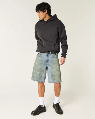 Greased Baggy Jean Shorts,Greased Baggy Jean Shorts