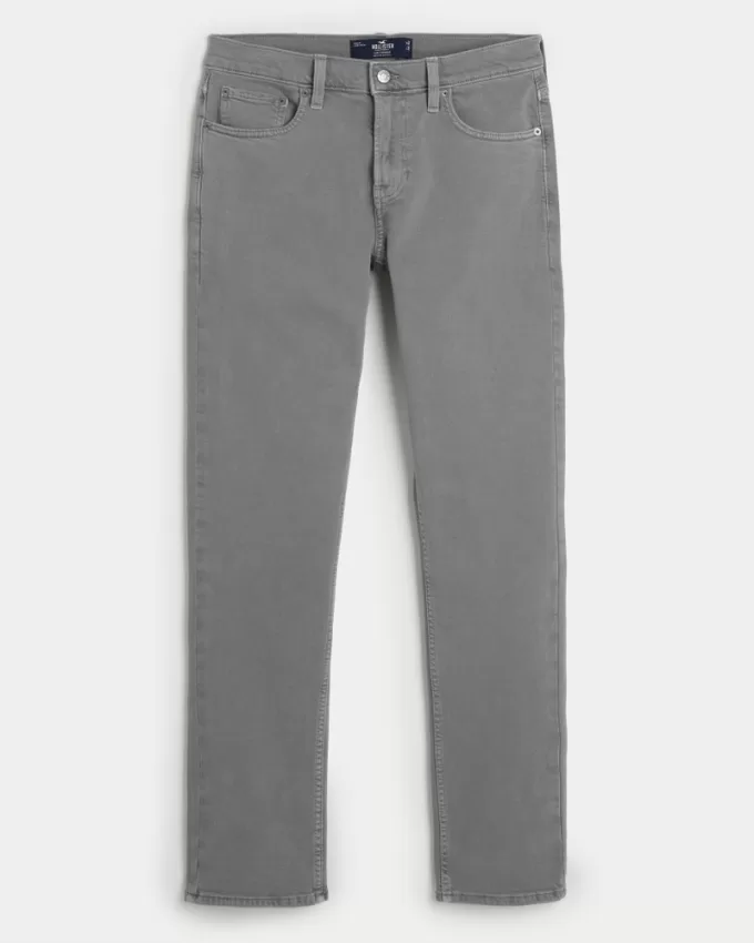 Grey Slim Straight Jeans,Grey Slim Straight Jeans