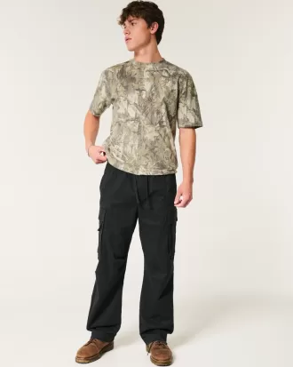 Heavyweight Boxy Camo Pattern T-Shirt,Heavyweight Boxy Camo Pattern T-Shirt