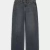 High-Rise Dark Wash Baggy Jeans,High-Rise Dark Wash Baggy Jeans