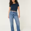 High-Rise Dark Wash Dad Jeans,High-Rise Dark Wash Dad Jeans
