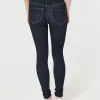 High-Rise Dark Wash Jean Leggings,High-Rise Dark Wash Jean Leggings