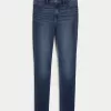 High-Rise Dark Wash Jean Leggings,High-Rise Dark Wash Jean Leggings