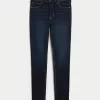 High-Rise Dark Wash Super Skinny Jeans,High-Rise Dark Wash Super Skinny Jeans