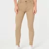 High-Rise Khaki Super Skinny Pants,High-Rise Khaki Super Skinny Pants