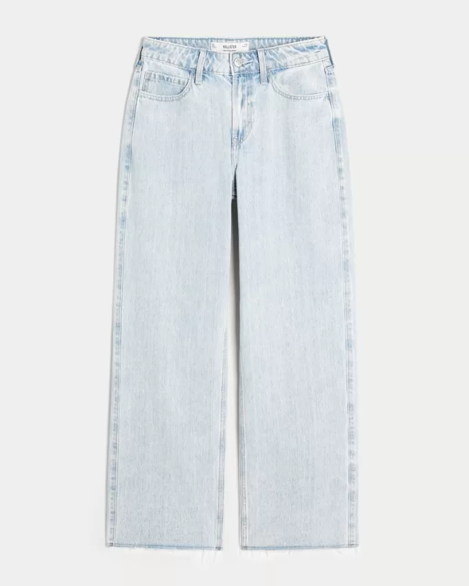 High-Rise Light Wash Baggy Jeans,High-Rise Light Wash Baggy Jeans