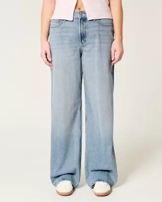 High-Rise Light Wash Baggy Jeans,High-Rise Light Wash Baggy Jeans