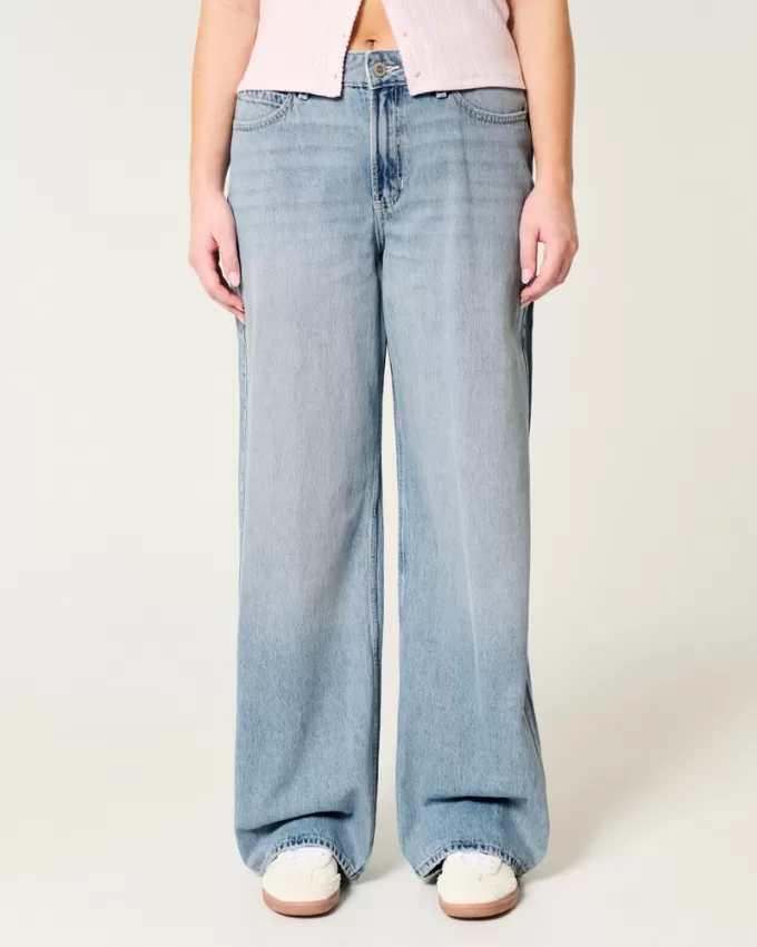 High-Rise Light Wash Baggy Jeans,High-Rise Light Wash Baggy Jeans