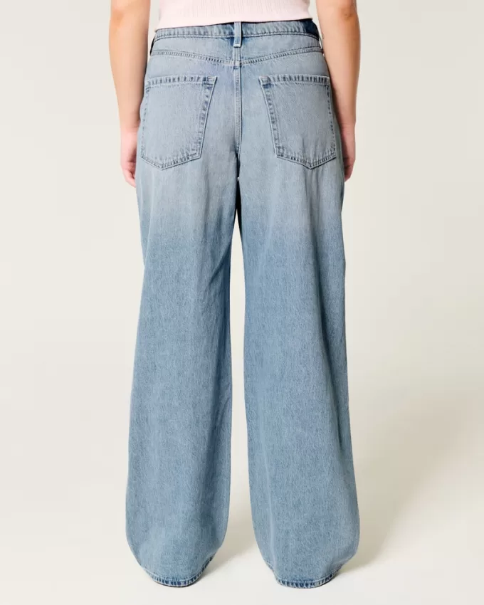 High-Rise Light Wash Baggy Jeans,High-Rise Light Wash Baggy Jeans