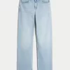 High-Rise Light Wash Dad Jeans,High-Rise Light Wash Dad Jeans