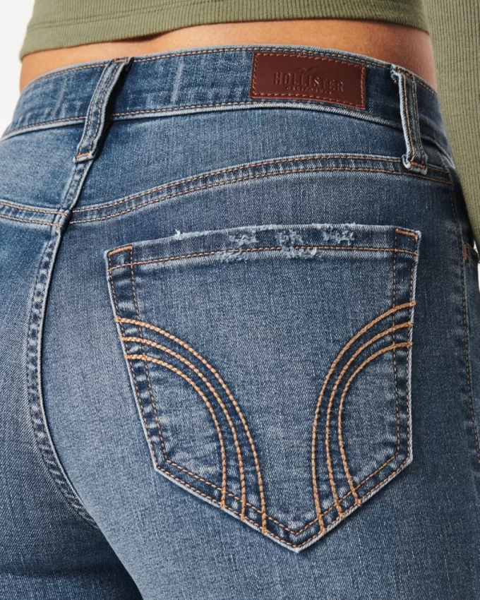 High-Rise Medium Wash Flare Jeans,High-Rise Medium Wash Flare Jeans