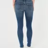 High-Rise Medium Wash Super Skinny Jeans,High-Rise Medium Wash Super Skinny Jeans